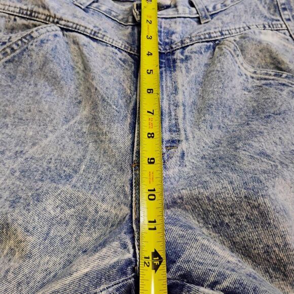 Vintage 80s CAP FERRAT Acid Wash High Rise Tapered Mom Jeans Size W31 /Womens 12 - Picture 10 of 16